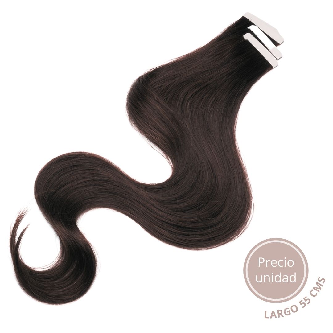 Extensiones adhesivas de cabello natural 55 cm
