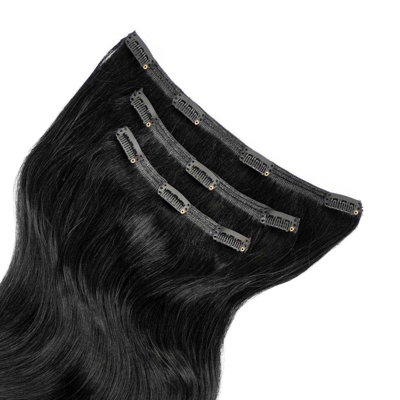 Extensiones de clip 60 cm triples de cabello natural - Imagen 2