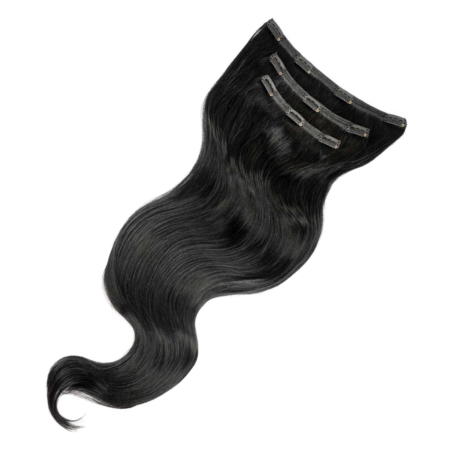Extensiones de clip 60 cm triples de cabello natural
