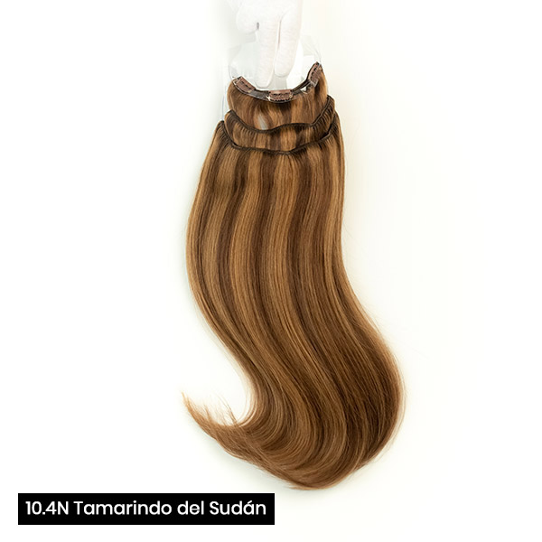 Extensiones de clip 55 cm triples de cabello natural - Imagen 13