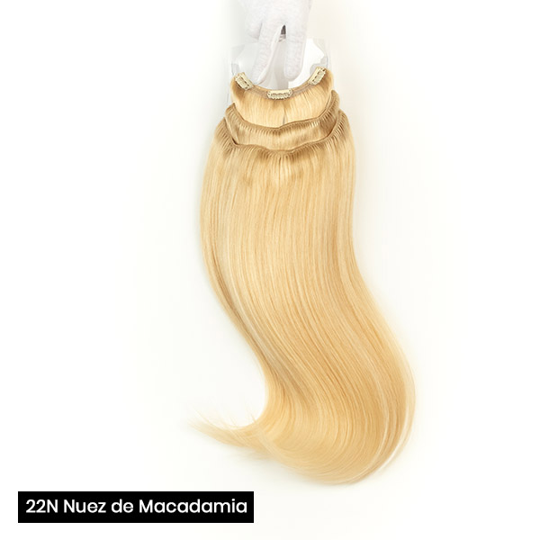Extensiones de clip 55 cm triples de cabello natural - Imagen 11
