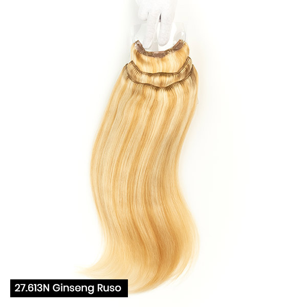 Extensiones de clip 55 cm triples de cabello natural - Imagen 17