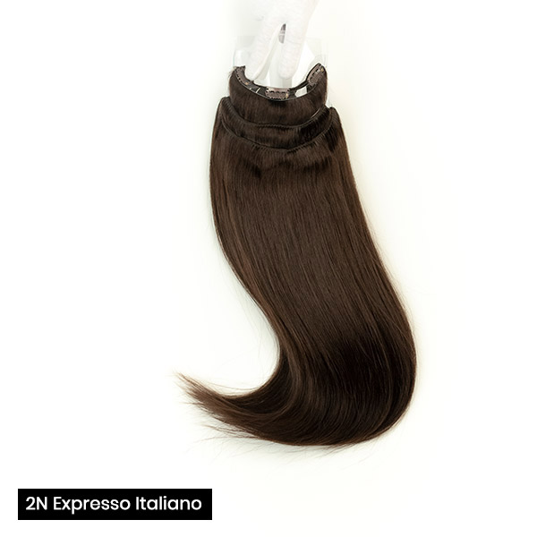 Extensiones de clip 55 cm triples de cabello natural - Imagen 6