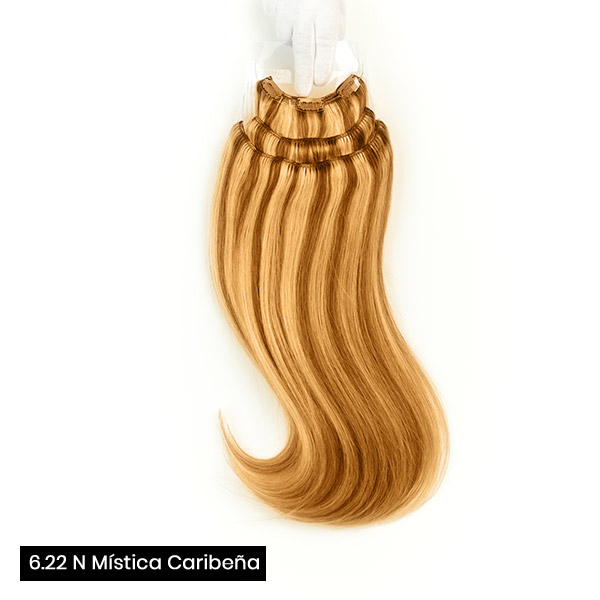 Extensiones de clip 55 cm triples de cabello natural - Imagen 16