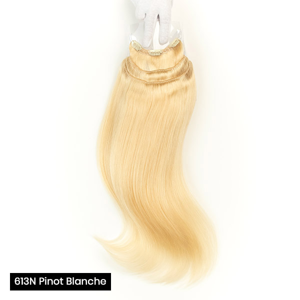 Extensiones de clip 55 cm triples de cabello natural - Imagen 12