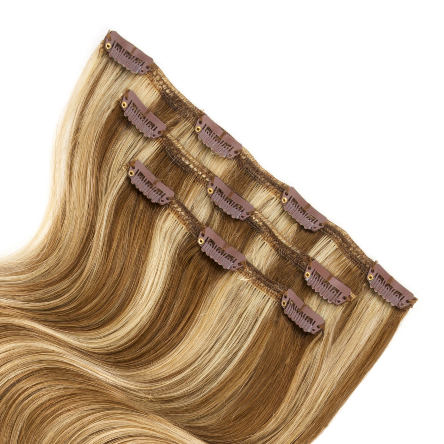 Extensiones de clip 55 cm triples de cabello natural - Imagen 2